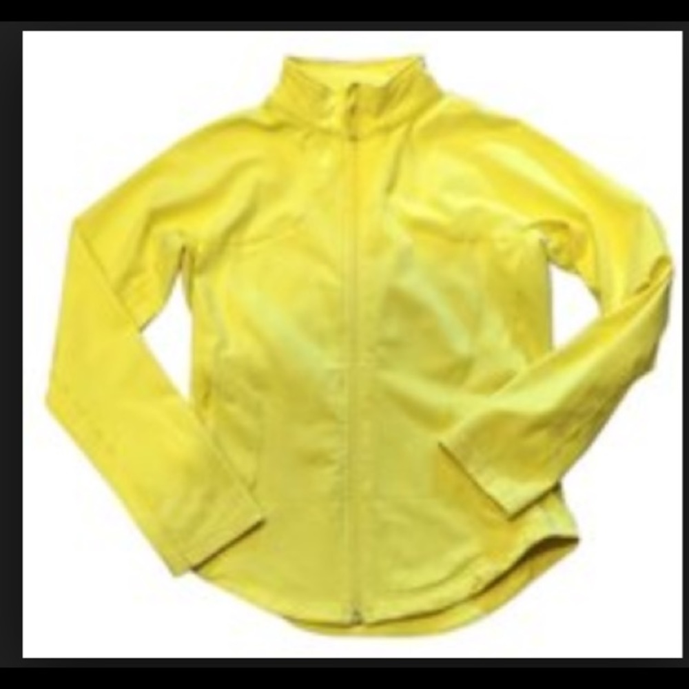 Yellow Lululemon running jacket